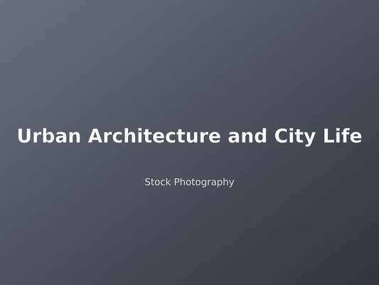 Arquitectura y Vida Urbana